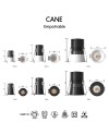 CANE * EMPOTRABLE LED 12W 3000K  BLANCO